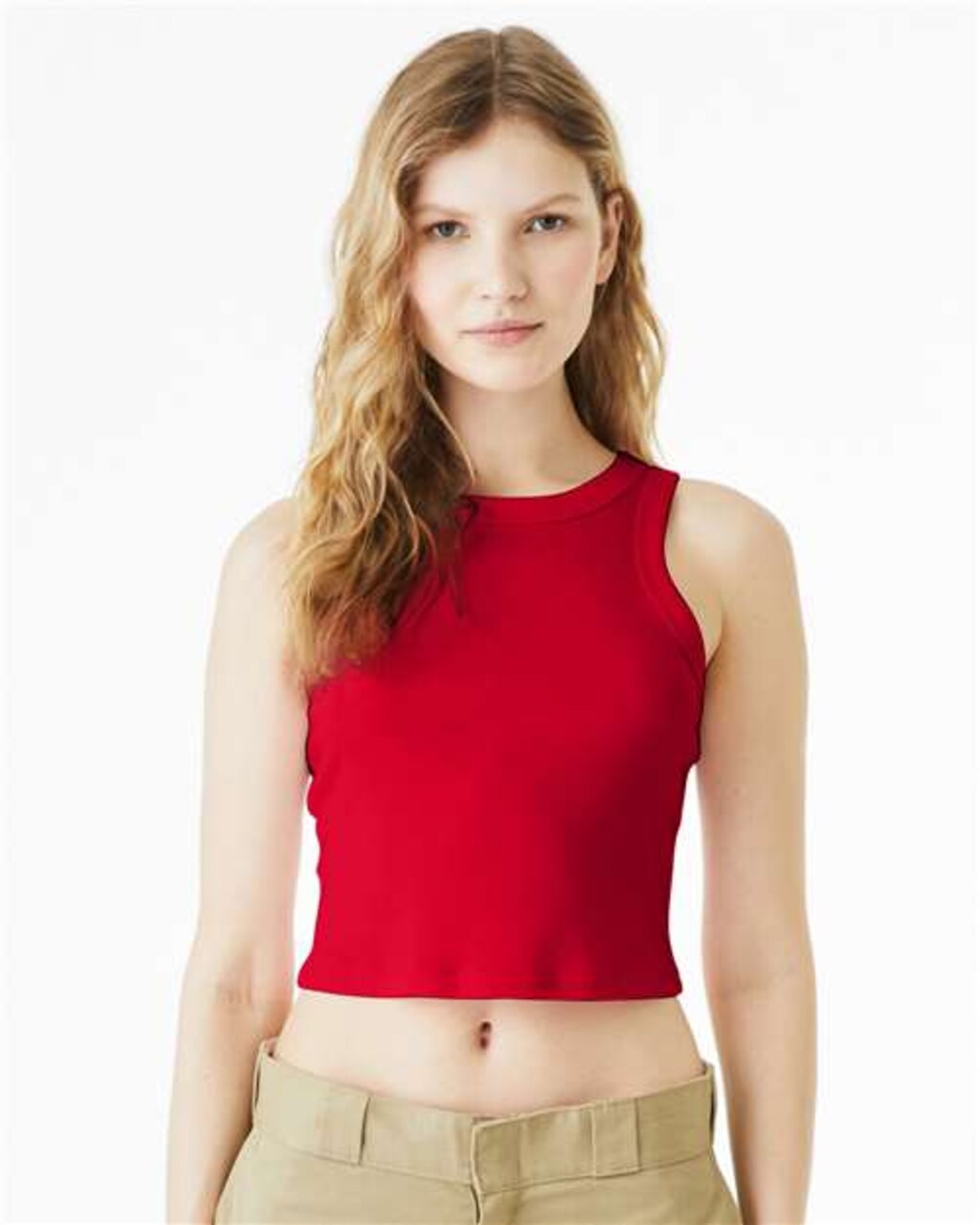 BELLA + CANVAS® Women’s Micro Rib Racerback Tank Top for Gym & Custom Print Fitted Tank